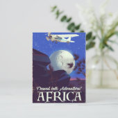 Reis in avontuur! Afrika Briefkaart (Staand voorkant)