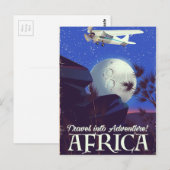 Reis in avontuur! Afrika Briefkaart (Voorkant / Achterkant)
