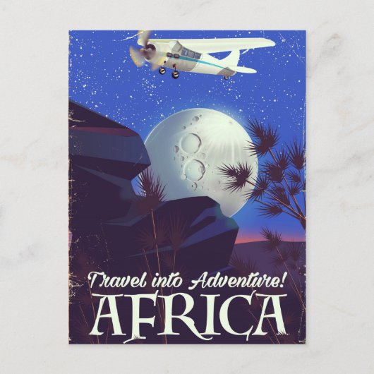 Reis in avontuur! Afrika Briefkaart (Voorkant)