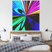 Reis in kleur canvas afdruk (Insitu (Slaapkamer))