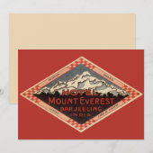 Reis in oude stijl, Mount Everest uitnodiging (Voorkant / Achterkant)