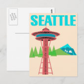 Reis in Seattle Washington Briefkaart (Voorkant / Achterkant)
