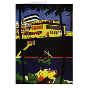 Reis in stijl, Art Deco cruiseschip in de haven