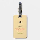 Reis in stijl: Dome of the Rock Bagagelabel (Achterkant verticaal)