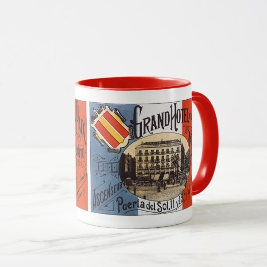 Reis in stijl, Grand Hotel Paix, Madrid, Spanje Mok (Voorkant rechts)