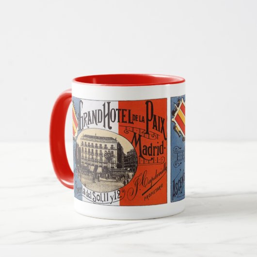 Reis in stijl, Grand Hotel Paix, Madrid, Spanje Mok (Voorkant links)