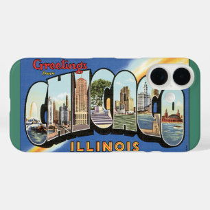 Reis in stijl, Groeten uit Chicago Illinois iPhone 16 Hoesje
