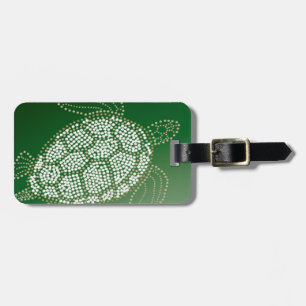 Reis in stijl met de Hawaii Green Zee Turtle Bagagelabel