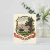 Reis Indiana Vintage - staatswapen Briefkaart (Staand voorkant)