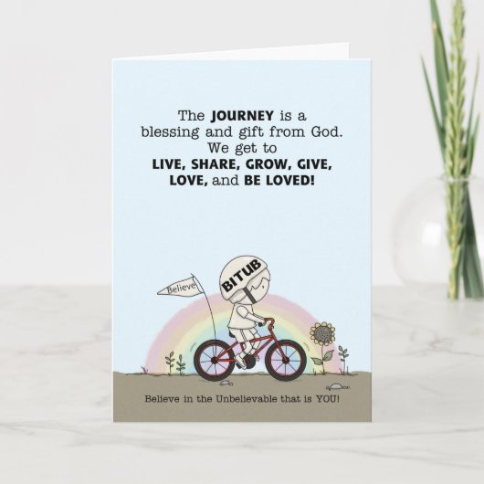 Reis is een cadeau kaart (Voorkant)