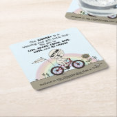 Reis is een cadeau kartonnen onderzetters (Schuin)