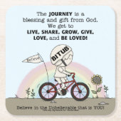 Reis is een cadeau kartonnen onderzetters (Voorkant)