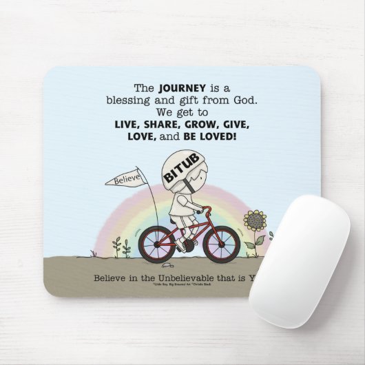 Reis is een cadeau muismat (Met muis)