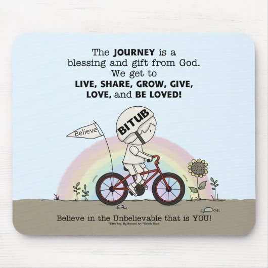 Reis is een cadeau muismat (Voorkant)