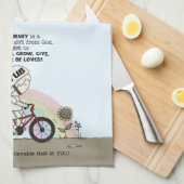 Reis is een cadeau theedoek (Quarter Fold)