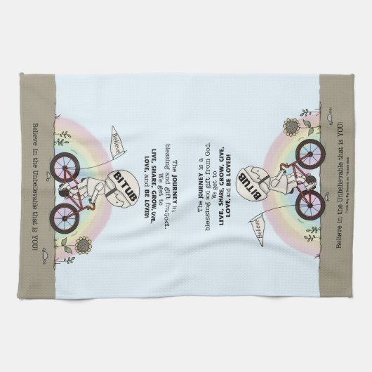 Reis is een cadeau theedoek (Horizontaal)