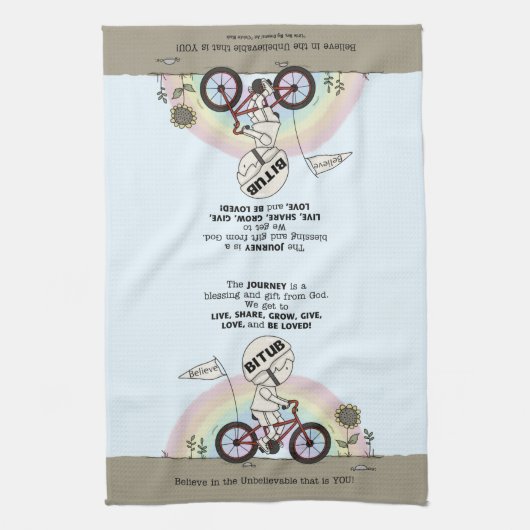 Reis is een cadeau theedoek (Verticaal)