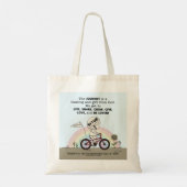 Reis is een cadeau tote bag (Achterkant)