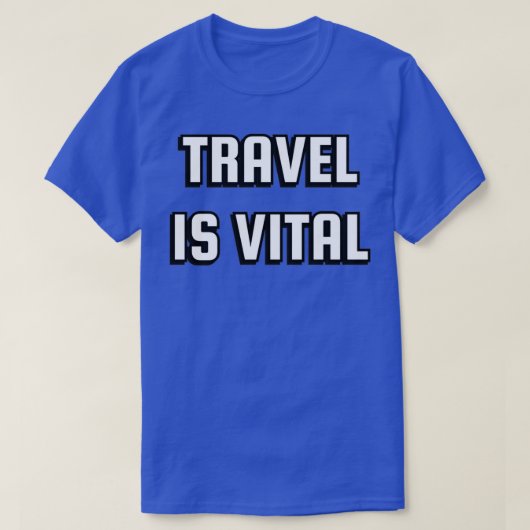Reis is een vitale reis, mijn therapie t-shirt (Design voorkant)