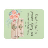 Reis is Fatal Mark Twain Quote Magneet (Horizontaal)