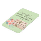 Reis is Fatal Mark Twain Quote Magneet (Linkerzijde)