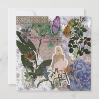 Reis is het Destination Flat Wenskaart