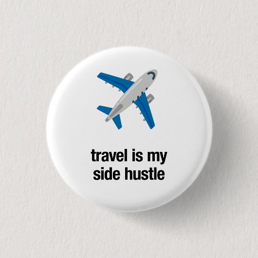 reis is mijn nevenhut ronde button 3,2 cm (Voorkant)