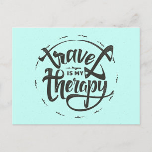 Reis is mijn therapie briefkaart
