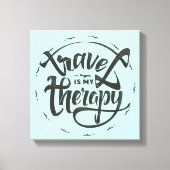 Reis is mijn therapie canvas afdruk (Voorkant)