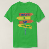 Reis is mijn therapie essentieel t-shirt (Design voorkant)