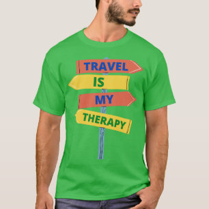 Reis is mijn therapie essentieel t-shirt