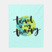 Reis is mijn Therapie Fleece Deken (Voorkant)