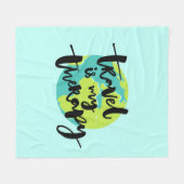 Reis is mijn Therapie Fleece Deken (Voorkant (Horizontaal))