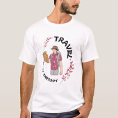reis is mijn therapie t-shirt (Voorkant)