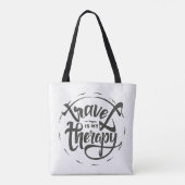 Reis is mijn therapie tote bag (Achterkant)