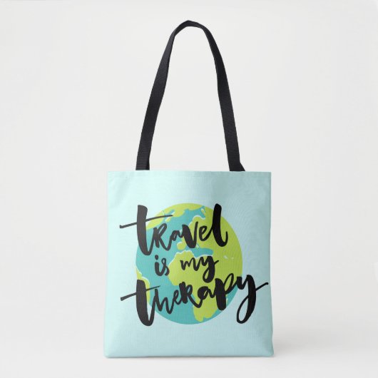 Reis is mijn Therapie Tote Bag (Voorkant)