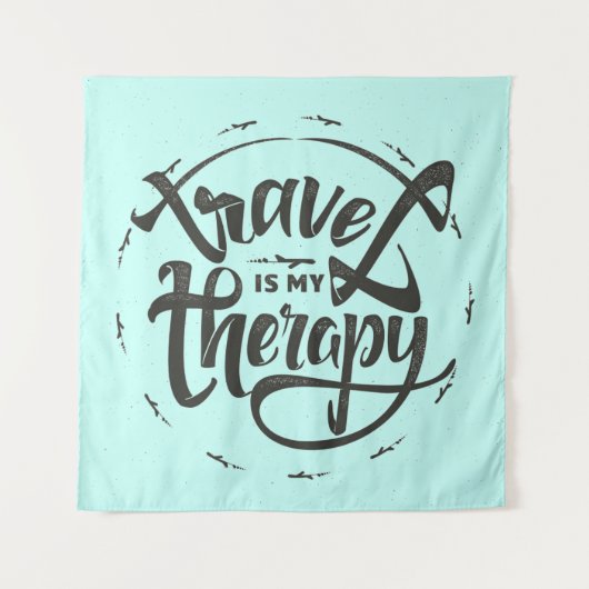 Reis is mijn therapie wandkleed (Voorkant (horizontaal))