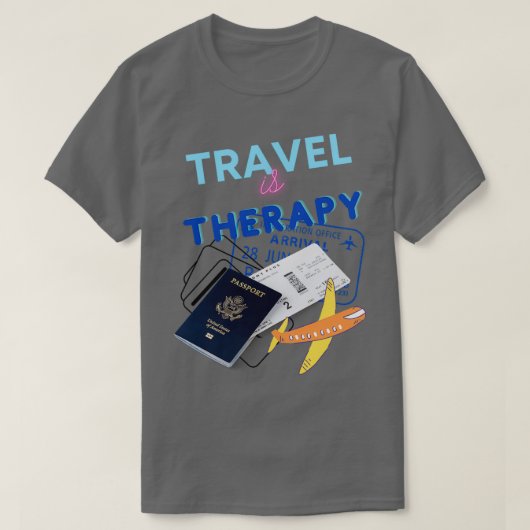 Reis is Therapie 1 T-shirt (Design voorkant)