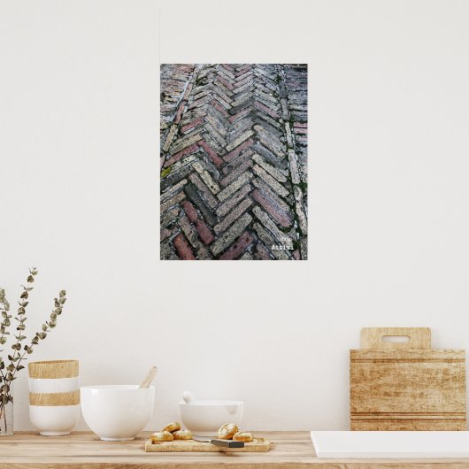 Reis | Italië - Assisi Street Pavers Poster (Keuken)