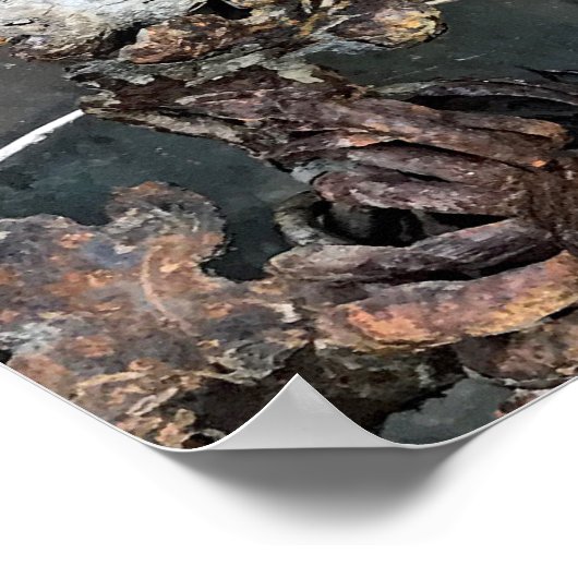 Reis | Italië - Monterosso al Mare - oude sluis Poster (Hoek)