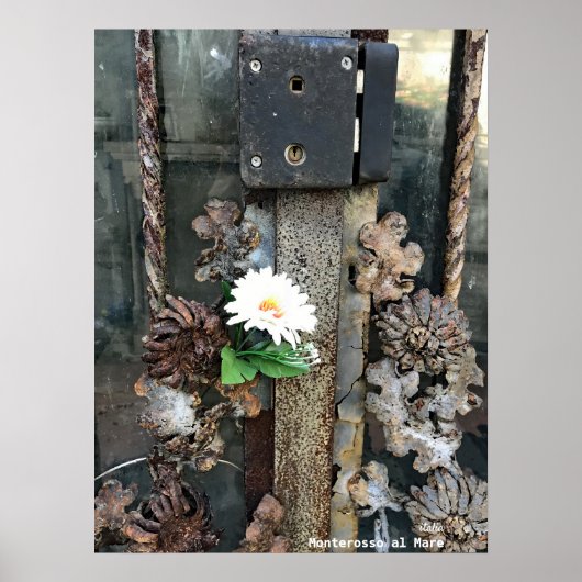 Reis | Italië - Monterosso al Mare - oude sluis Poster (Voorkant)