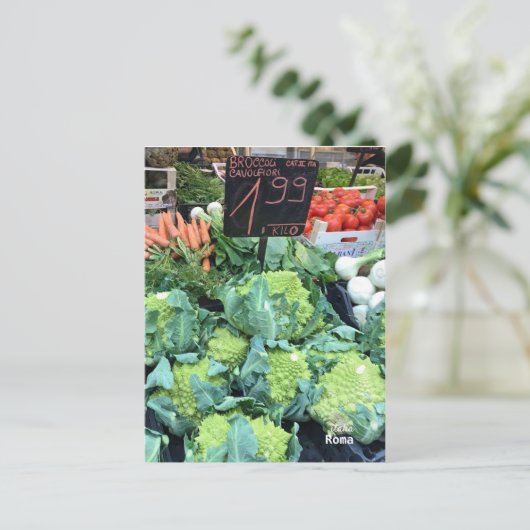 Reis | italië - Rome, boerenmarkt Briefkaart (Staand voorkant)