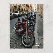 Reis | Italië — Rome, geparkeerde motorfietsen Briefkaart (Voorkant)
