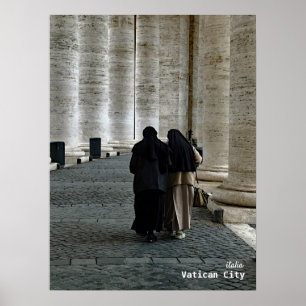 Reis   Italië — Vaticaanstad, St. Peters Square Poster