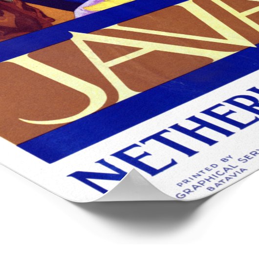 reis Java Bali Indonesia Poster (Hoek)