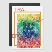 Reis Jungle Wilde Tijger Tropische Bladeren (Voorkant / Achterkant)