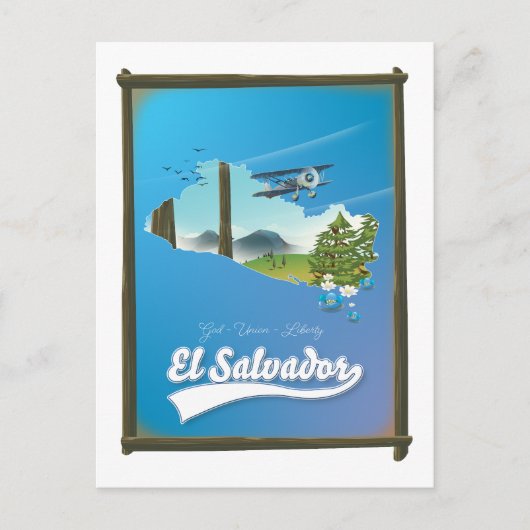 Reis kaart van El Salvador (Voorkant)