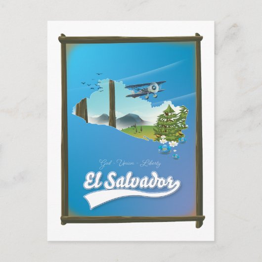 Reis kaart van El Salvador (Voorkant)