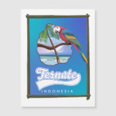 Reis kaart van Nias eiland Indonesië (Voorkant)