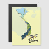 Reis kaart van Vietnam (Voorkant / Achterkant)